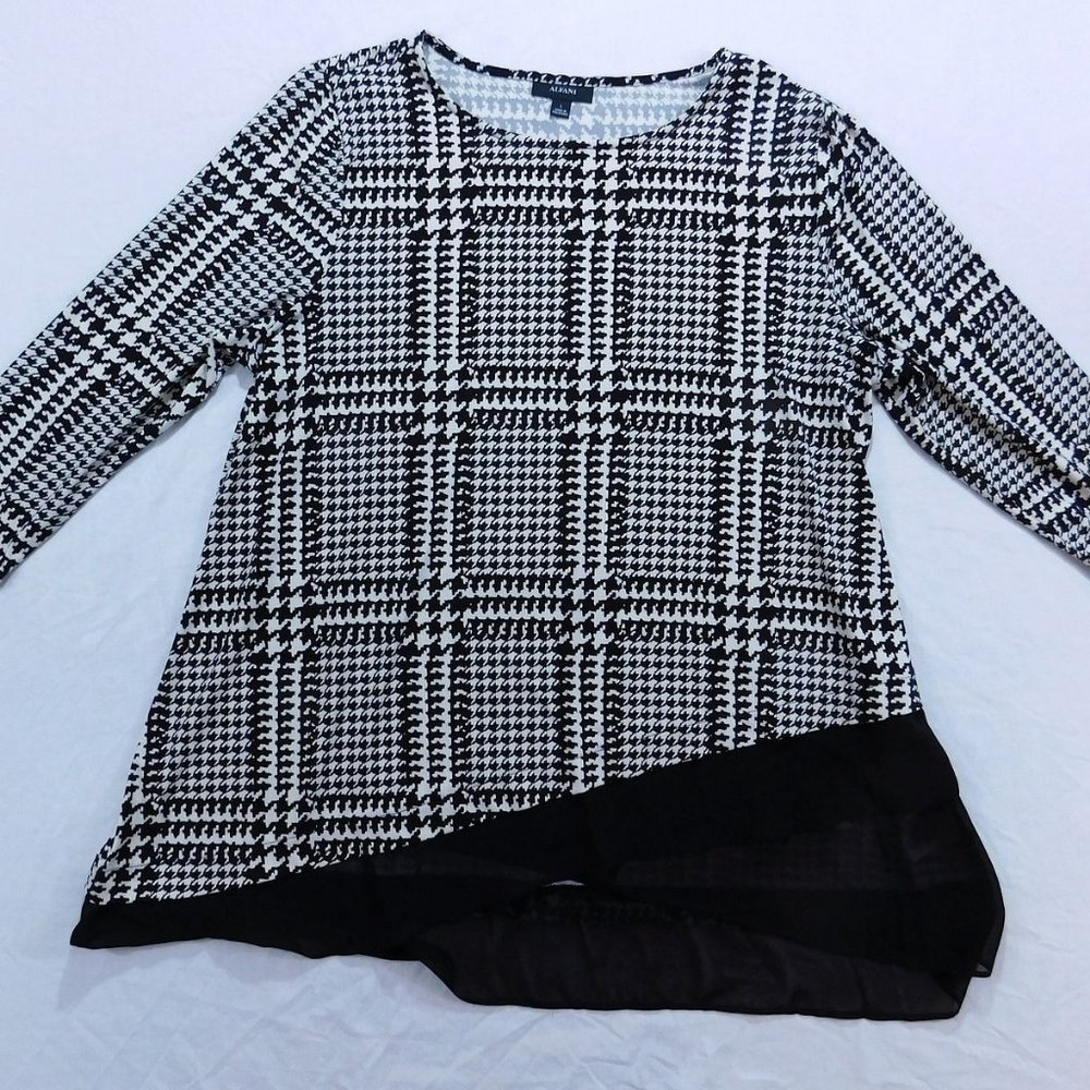 Alfani Women's Top Size Large Black & White